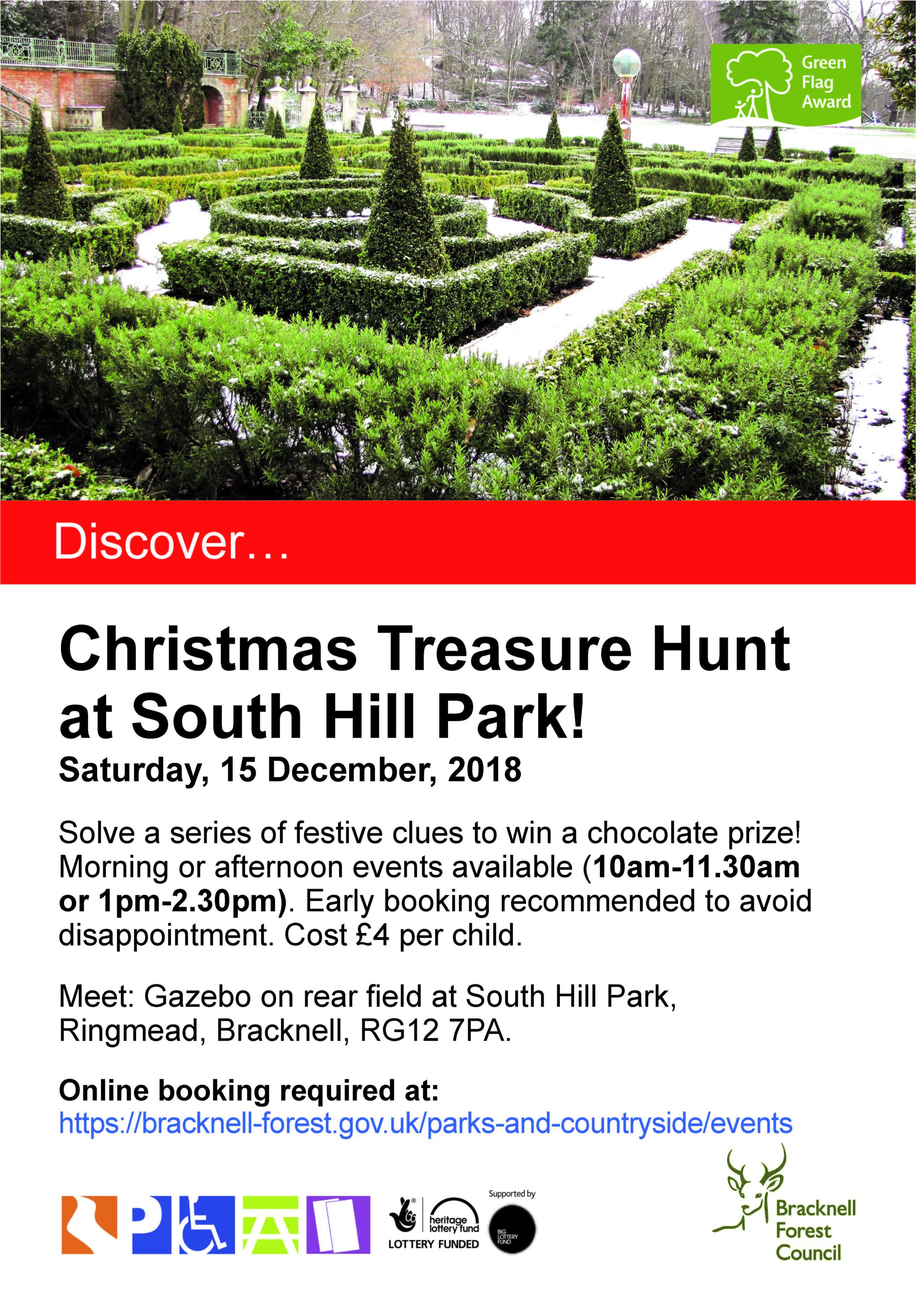 Christmas Treasure Hunt at South Hill Park